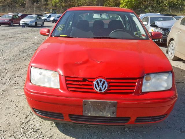 3VWRK69M63M026756 - 2003 VOLKSWAGEN JETTA GL RED photo 9