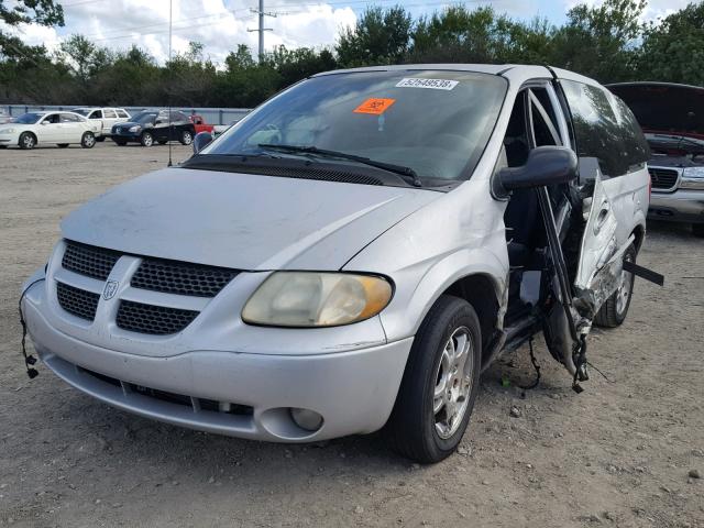 1B8GP45381B210948 - 2001 DODGE CARAVAN SP SILVER photo 2