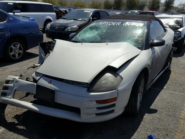 4A3AE85H71E120656 - 2001 MITSUBISHI ECLIPSE SP WHITE photo 2