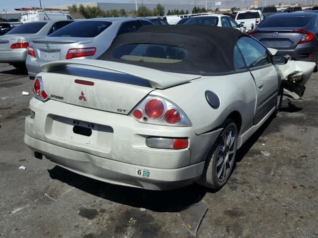 4A3AE85H71E120656 - 2001 MITSUBISHI ECLIPSE SP WHITE photo 4