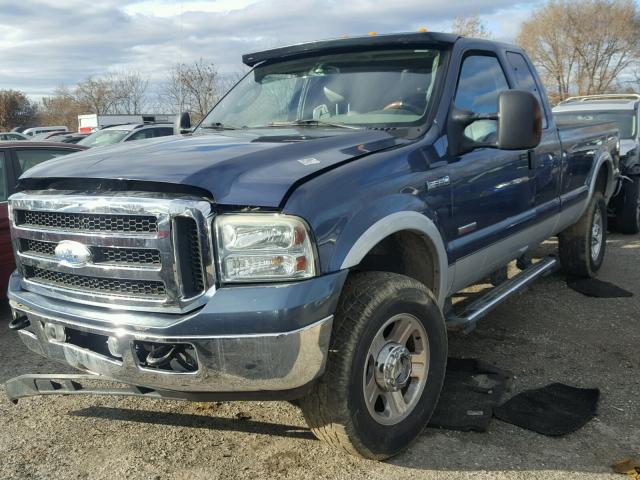 1FTWX31P85EC54830 - 2005 FORD F350 SRW S BLUE photo 2