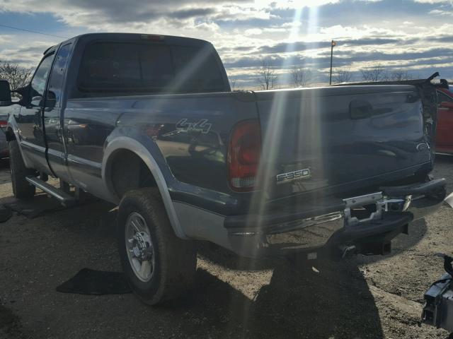 1FTWX31P85EC54830 - 2005 FORD F350 SRW S BLUE photo 3