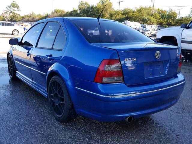 3VWSE69M04M142397 - 2004 VOLKSWAGEN JETTA GLS BLUE photo 3