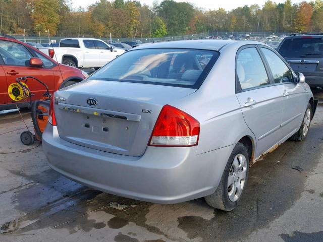 KNAFE122375421155 - 2007 KIA SPECTRA EX SILVER photo 4