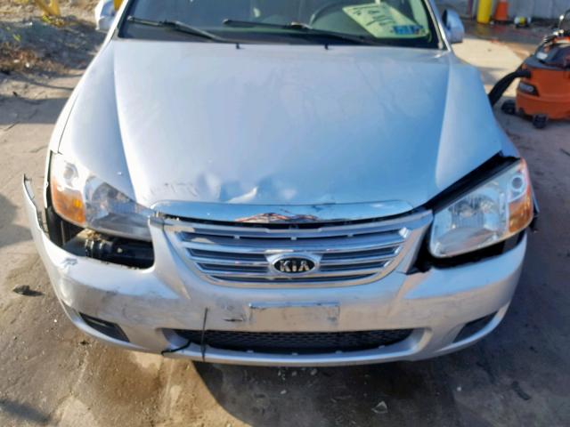 KNAFE122375421155 - 2007 KIA SPECTRA EX SILVER photo 7