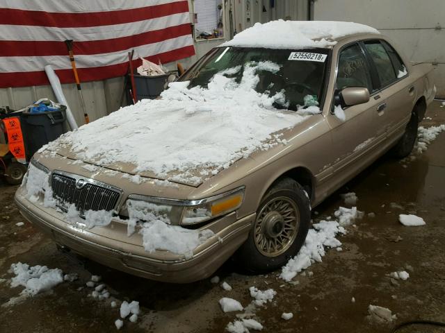 2MELM74W8VX736362 - 1997 MERCURY GRAND MARQ GOLD photo 2