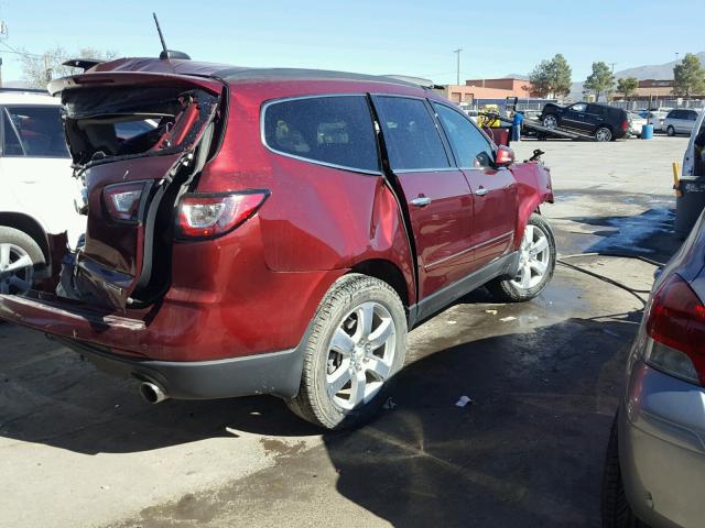 1GNKRJKD8HJ180393 - 2017 CHEVROLET TRAVERSE P MAROON photo 4