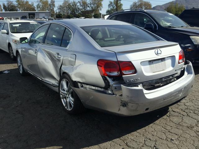 JTHBC96S475004321 - 2007 LEXUS GS 450H SILVER photo 3