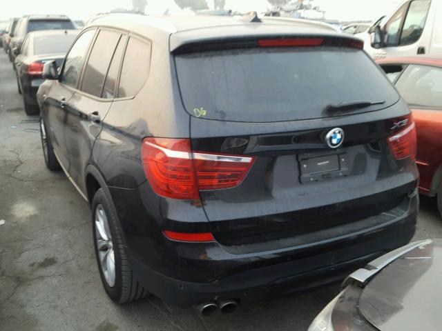 5UXWX9C58G0D80721 - 2016 BMW X3 XDRIVE2 BLACK photo 3