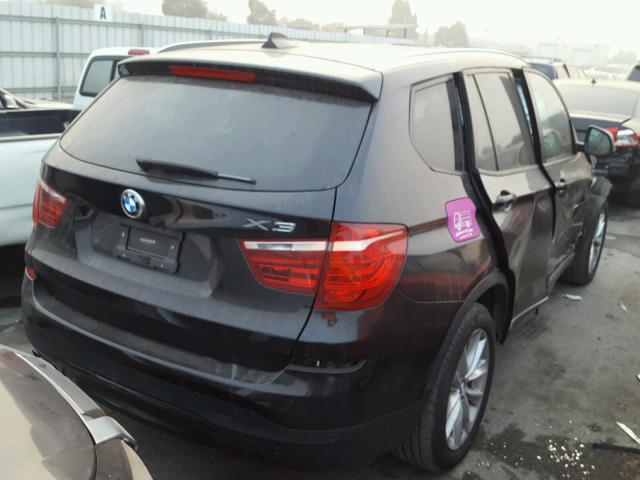 5UXWX9C58G0D80721 - 2016 BMW X3 XDRIVE2 BLACK photo 4