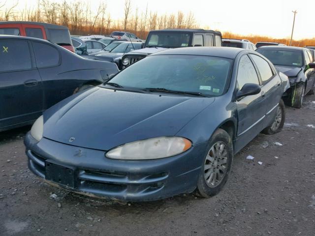 2B3HD46R12H245748 - 2002 DODGE INTREPID S BLUE photo 2