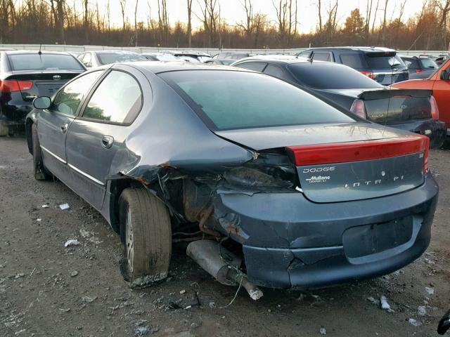 2B3HD46R12H245748 - 2002 DODGE INTREPID S BLUE photo 3