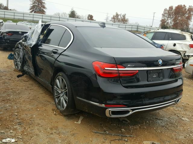 WBA7F2C54GG418964 - 2016 BMW 750 XI BLACK photo 3