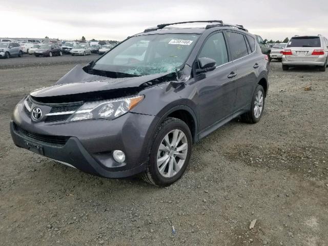 2T3DFREV9DW090615 - 2013 TOYOTA RAV4 LIMIT GRAY photo 2