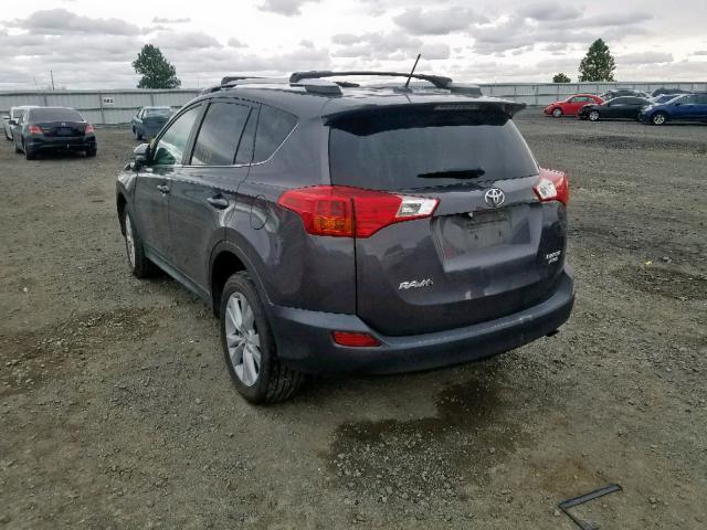 2T3DFREV9DW090615 - 2013 TOYOTA RAV4 LIMIT GRAY photo 3