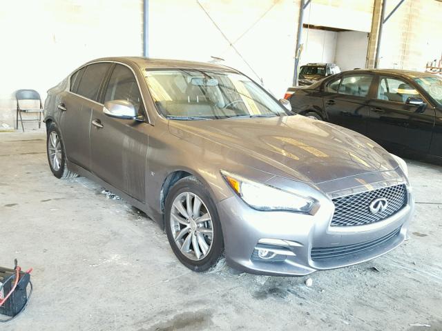 JN1BV7AP1EM674997 - 2014 INFINITI Q50 BASE GRAY photo 1