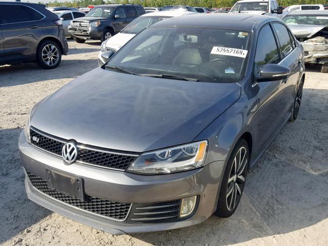 3VW487AJ5CM007776 - 2012 VOLKSWAGEN JETTA GLI GRAY photo 2