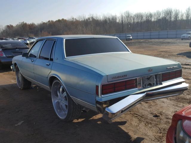 1G1BN51E9KR140427 - 1989 CHEVROLET CAPRICE CL BLUE photo 3