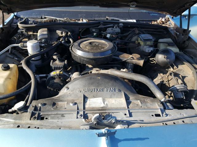 1G1BN51E9KR140427 - 1989 CHEVROLET CAPRICE CL BLUE photo 7