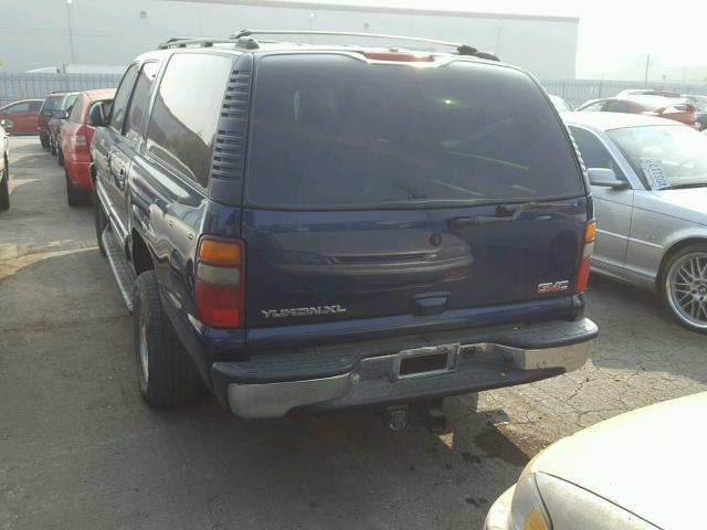 1GKFK16T33J314708 - 2003 GMC YUKON XL K BLUE photo 3