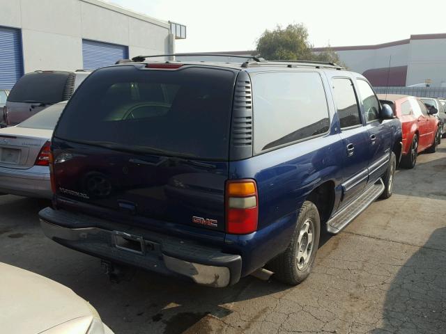 1GKFK16T33J314708 - 2003 GMC YUKON XL K BLUE photo 4