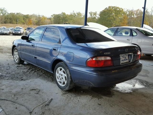 1YVGF22C625299669 - 2002 MAZDA 626 LX BLUE photo 3