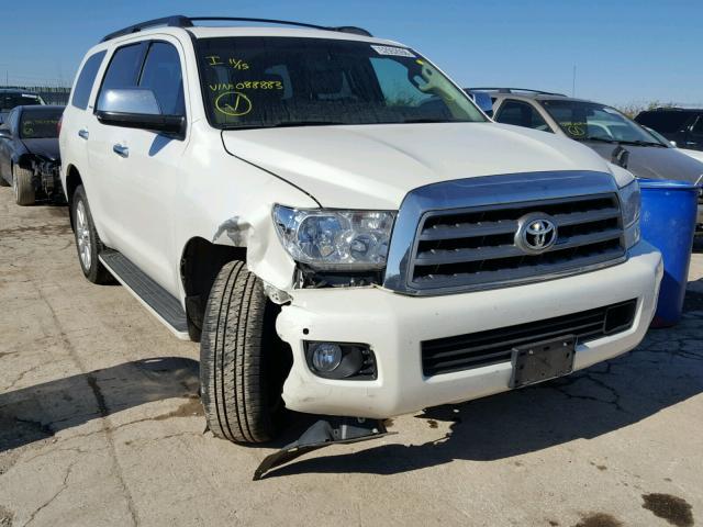 5TDDW5G17DS088883 - 2013 TOYOTA SEQUOIA PL WHITE photo 1