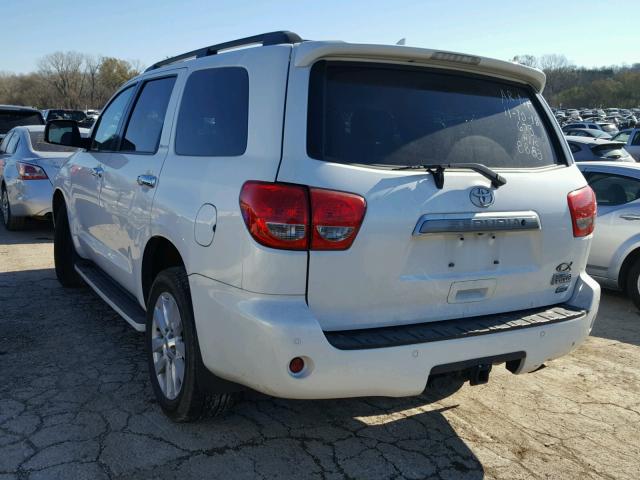 5TDDW5G17DS088883 - 2013 TOYOTA SEQUOIA PL WHITE photo 3