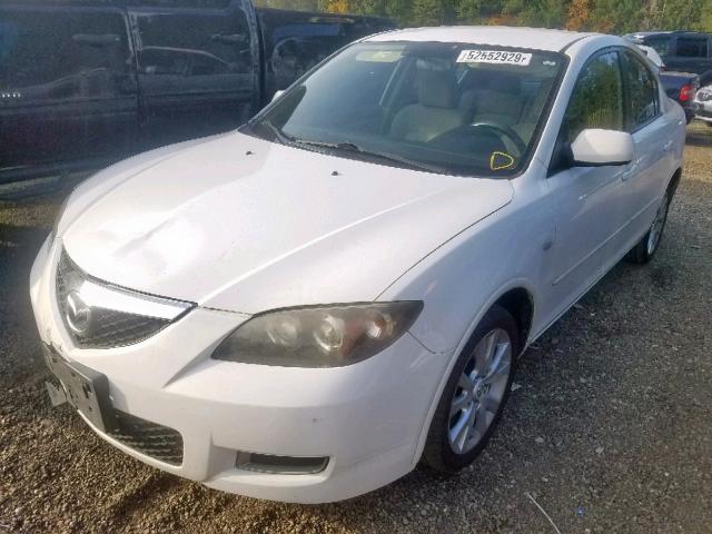 JM1BK12F671663149 - 2007 MAZDA 3 I WHITE photo 2