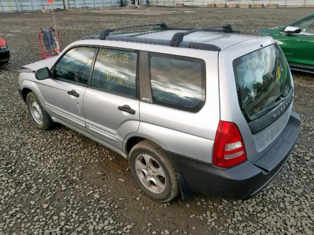 JF1SG65674H747872 - 2004 SUBARU FORESTER 2 SILVER photo 3