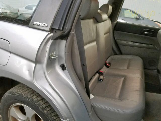 JF1SG65674H747872 - 2004 SUBARU FORESTER 2 SILVER photo 6