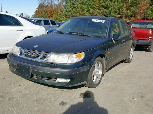 YS3EF48E2X3004810 - 1999 SAAB 9-5 SE GREEN photo 2