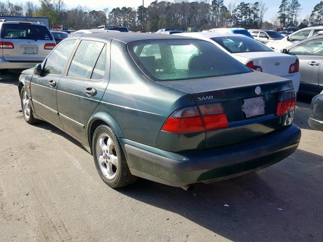 YS3EF48E2X3004810 - 1999 SAAB 9-5 SE GREEN photo 3