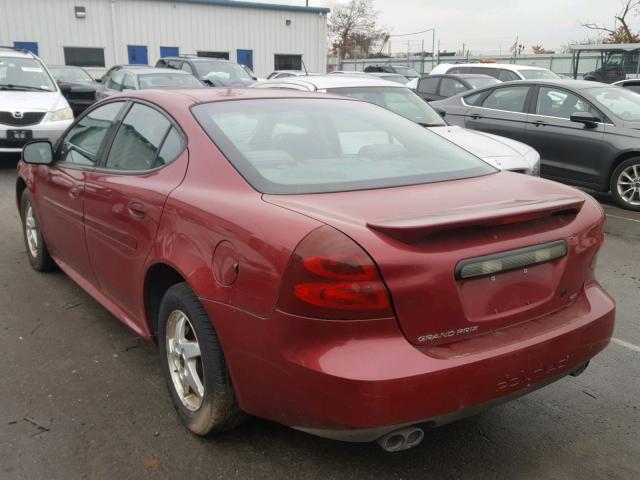 2G2WP522441314718 - 2004 PONTIAC GRAND PRIX RED photo 3