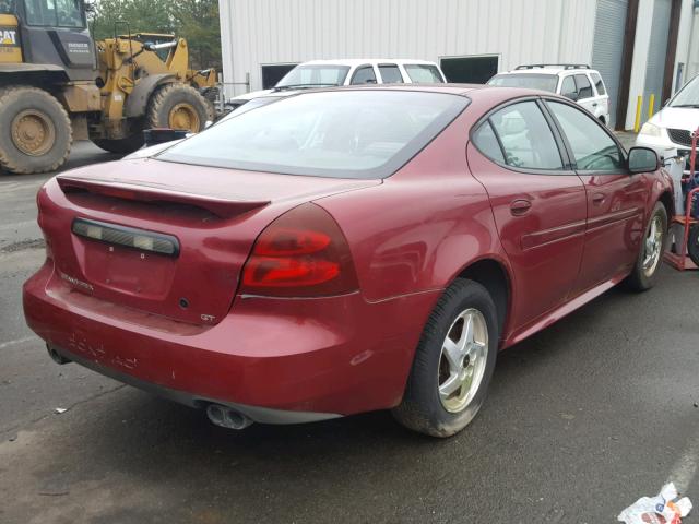 2G2WP522441314718 - 2004 PONTIAC GRAND PRIX RED photo 4