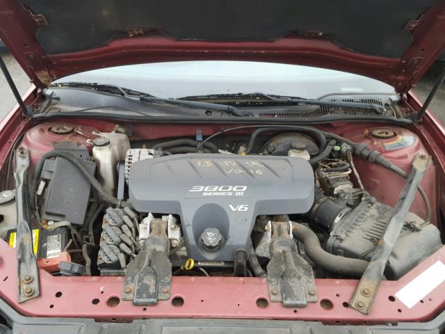 2G2WP522441314718 - 2004 PONTIAC GRAND PRIX RED photo 7