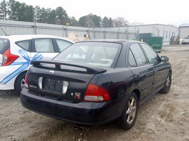 3N1AB51A12L726185 - 2002 NISSAN SENTRA SE- BLACK photo 4