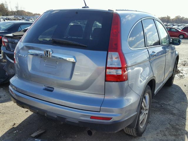 5J6RE3H73AL024640 - 2010 HONDA CR-V EXL BLUE photo 4