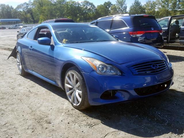 JNKCV64E38M112219 - 2008 INFINITI G37 BASE BLUE photo 1