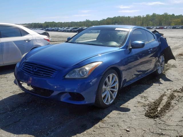 JNKCV64E38M112219 - 2008 INFINITI G37 BASE BLUE photo 2