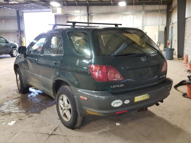 JT6HF10UXX0050965 - 1999 LEXUS RX 300 GREEN photo 3