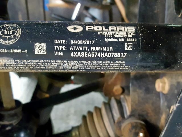 4XASEA574HA078817 - 2017 POLARIS SPORTSMAN BLUE photo 19