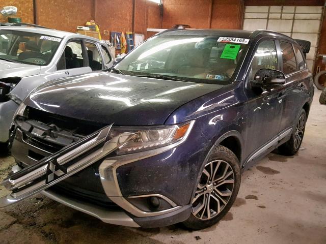 JA4AZ3A3XGZ021765 - 2016 MITSUBISHI OUTLANDER BLUE photo 2