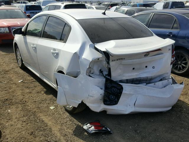 3N1AB6AP6AL674142 - 2010 NISSAN SENTRA 2.0 WHITE photo 3