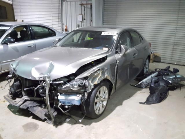 JTHCF1D20E5004149 - 2014 LEXUS IS 250 SILVER photo 2