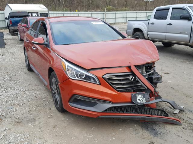 5NPE34AB0FH054432 - 2015 HYUNDAI SONATA SPO ORANGE photo 1