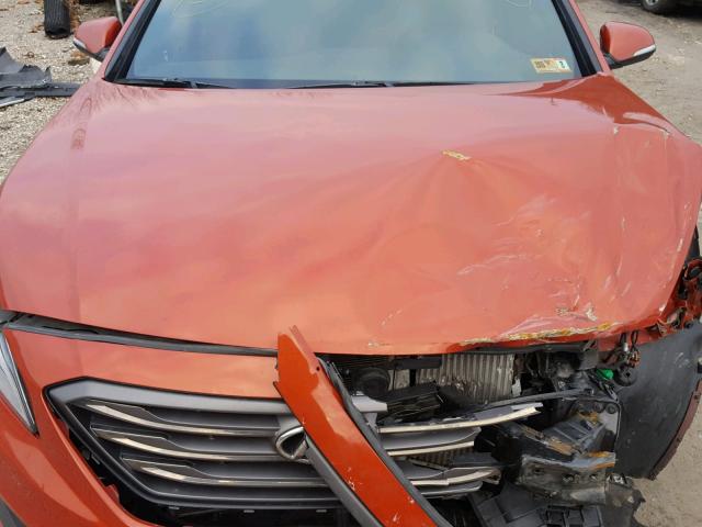 5NPE34AB0FH054432 - 2015 HYUNDAI SONATA SPO ORANGE photo 7