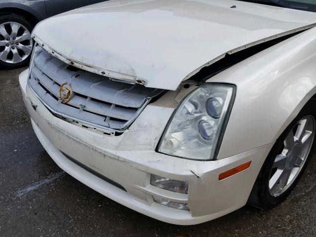 1G6DW677550188496 - 2005 CADILLAC STS WHITE photo 9