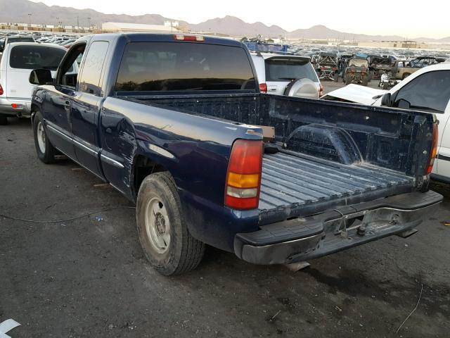 1GTEC19T61Z150563 - 2001 GMC NEW SIERRA BLUE photo 3