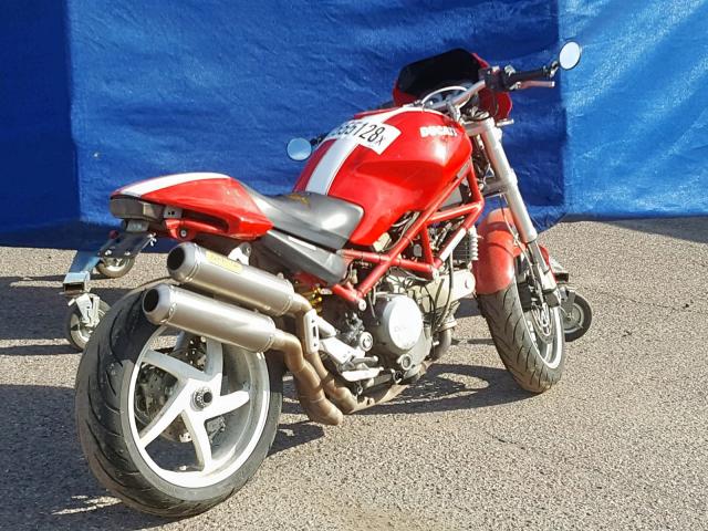 ZDM1RAAN15B070052 - 2005 DUCATI MONSTER S2 RED photo 4